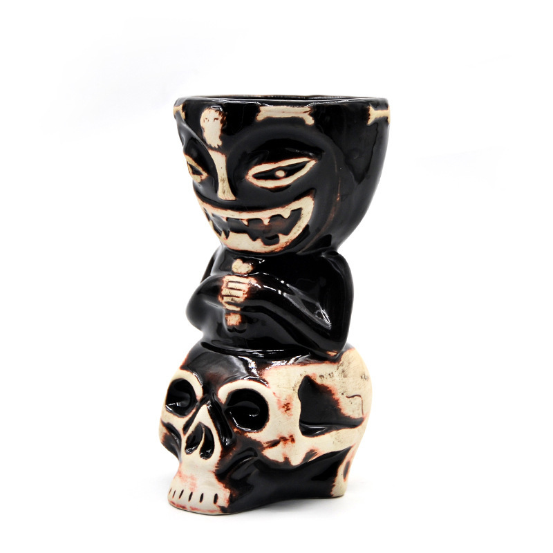 Bar esqueleto muñecatiki taza de cóctel de cerámica tikki absinthe creativo totem taza de agua taza de dibujos animados