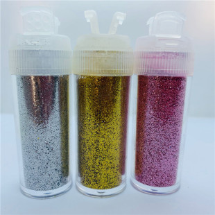 Glitter Powder Flip-Top Bottle Glitter Powder Manufacturer Direct Sales Gold Powder Large Quantity Silver Powder Hundreds of Bottle Styles Glitter Powder