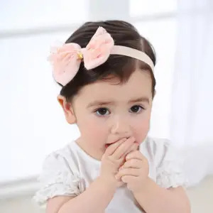 Korean style children's hairbands and hair accessories, baby headbands, lace bows, girls' hair accessories, headbands, trendy children's hairbands
