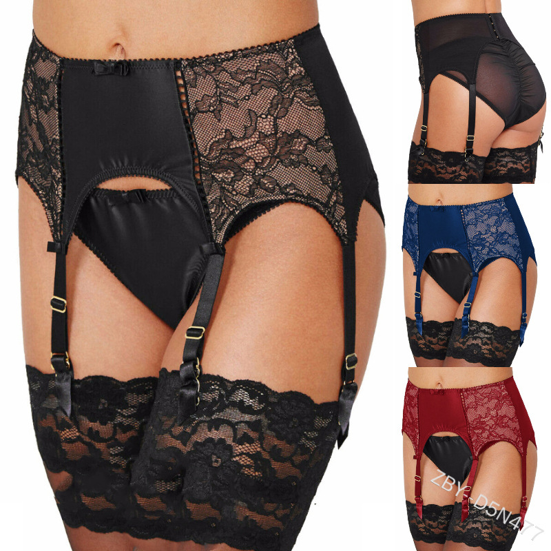 European and American Style Sexy Plus-Size In-Stock Lingerie for Women, High-Waisted Lace-Up Sexy Garter Belt, Adjustable 477 Tight-Fitting