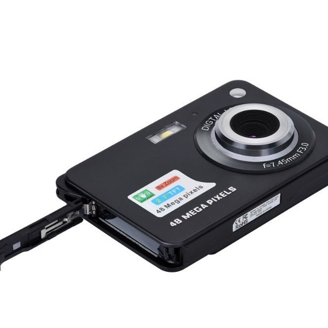 Digital Camera K09, 48 MP, HD Video, Night Vision, Compact Card-Style DV