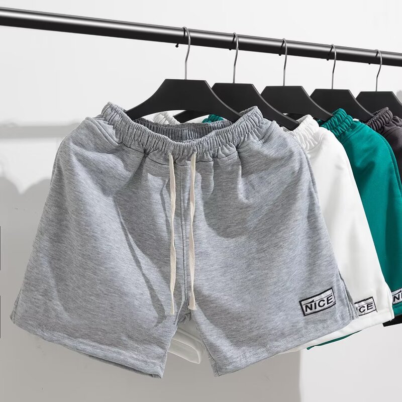 Three-Point Super Shorts, Summer Thin Casual Sports Shorts, Loose Home 3 Running Knitted 4-Quarter Pants, Trendy and Simple