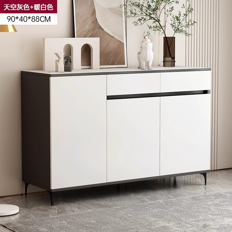 Armario de comedor armario de almacenamiento armario de sala de estar contra la pared armario moderno simple dormitorio armario de almacenamiento blanco