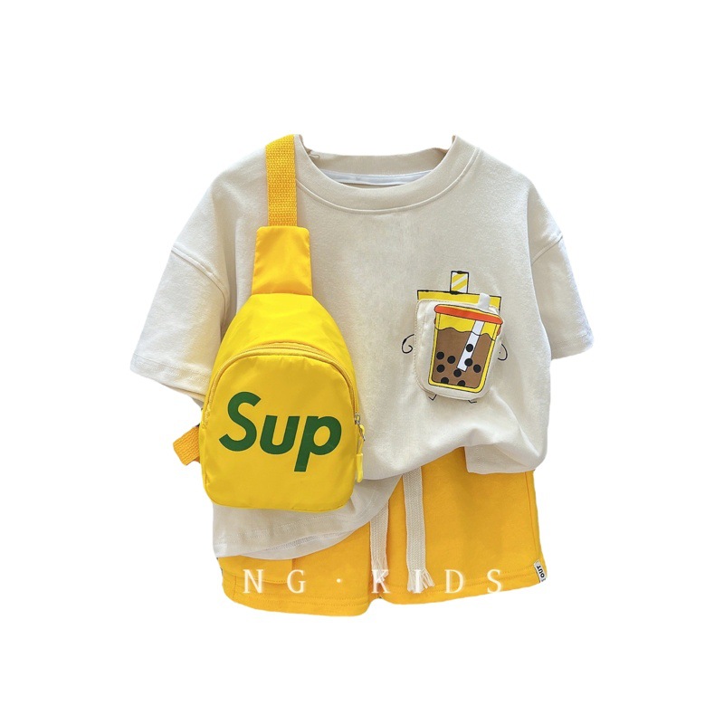 Conjuntos familiares a juego, colección de verano 2025 para una familia de tres, madre-hijo, madre-hija, camisetas de manga corta estilo bubble tea, pelele para bebé, a la moda