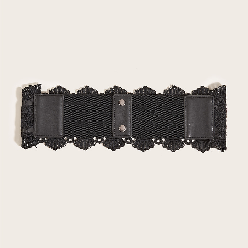 Patchwork Design Simple Style, Classic Style Style Simple Style Classic Style Lace Imitation Leather Plastic Patchwork Women's Leather Belts