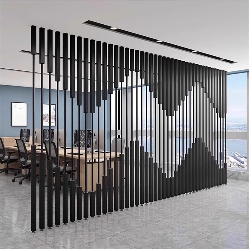 Screen Partition Wall Office Living Room Entrance Grille Square Fence Catering Beauty Store Shop Stairs