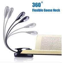 乐谱架灯钢琴吉他二胡乐器夹式谱台灯书夹灯小夜灯双杆4灯