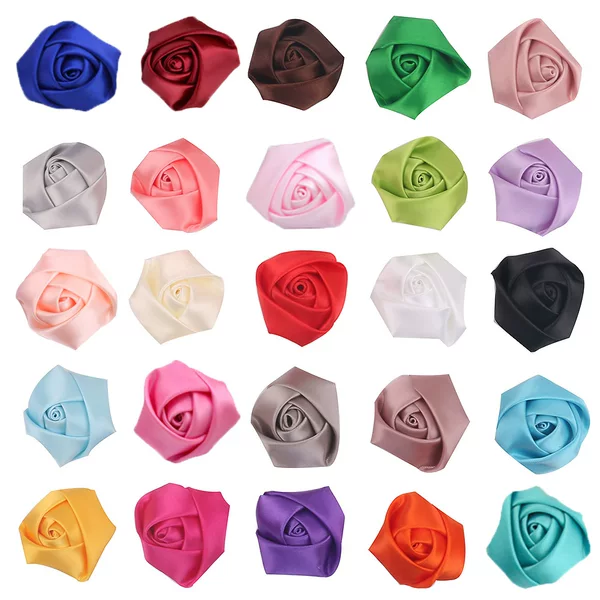 4cm Bud Stereo Handmade Rose Bud Accessories DIY Hair Accessories Bridal Bouquet Corsage Small Flower Accessories Hot