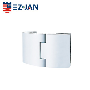 Glass door hinge bathroom clip arc free angle 180 degrees arc outer open hinge light