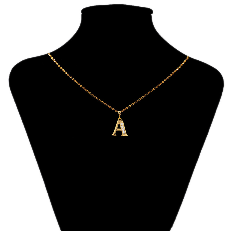 Xuping transfronterizo collar de letras europeas y estadounidenses aleación de cobre otoño y invierno tendencia hip hop letras inglesas colgante joyas colgante mujer