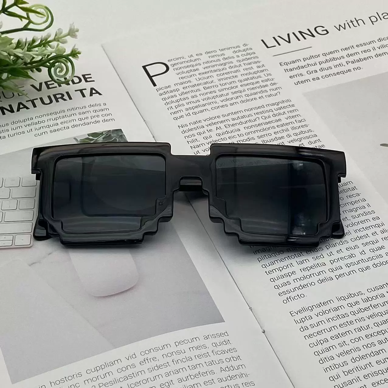 Солнечные очки Pixel/mosaic, легкие новаторские очки, готовые к оптовой продаже, различные стили