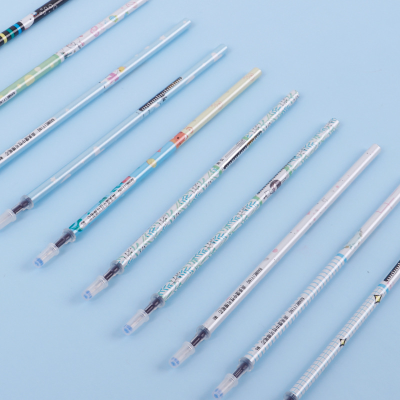 Black flower-shaped erasable pen refill