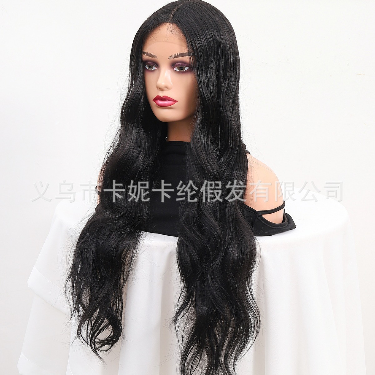 NEWLOOK nuevo tipo de pelucas negras transfronterizas europeas y estadounidenses de cabello de encaje de cabello real.