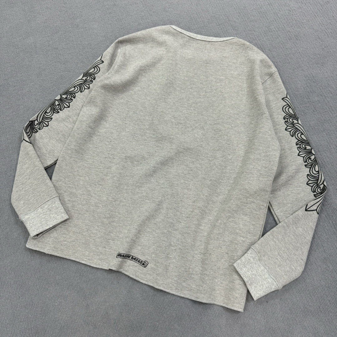 【毒家現物正確版】Chクロちゃん新型ワッフル馬蹄花腕プリント男女長袖tシャツ