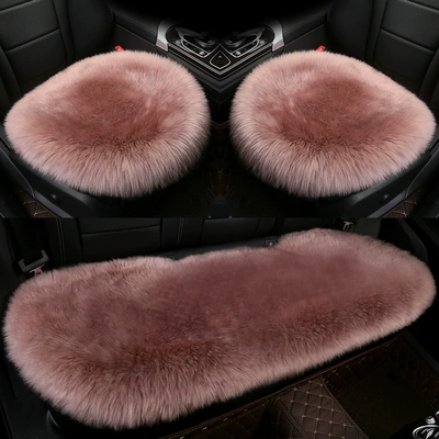 Wool pad Thickened Warm Fur Non-slip - wool-integrated-pad-small-three-pieces-lotus-root-color