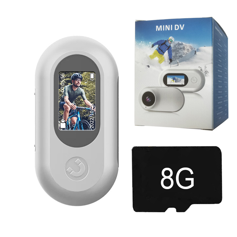 1080P HD Wearable Action Camera – Neck-Mounted Magnetic Vlog Camera With 0.96" Screen (Includes Bike Mount & Pet Strap, 8GB/32GB/64GB/128GB Options)_voghion.com