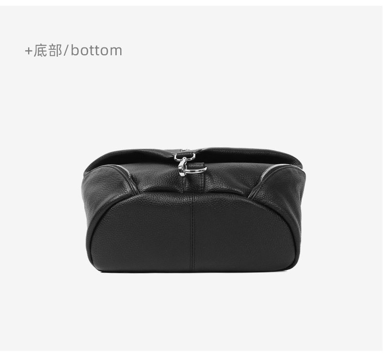 Ba lô nữ da thật chống trộm da bò lớp đầu dung tích lớn 27×15×31 cm — Màu nâu, Màu đen chi tiết 19