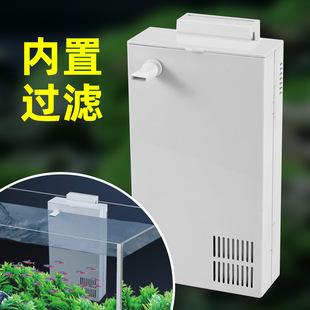 Jinlijia Built-In Filter Submersible Pump Fish Tank Filter Oxygenation Tank Inner Back-Mounted Side Filter Box Water Pump
