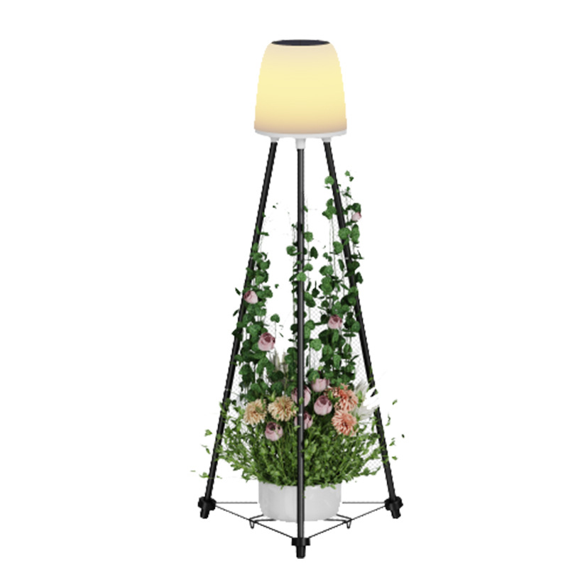Jardín transfronterizo al aire libre luz solar estante de flores impermeable villa al aire libre patio balcón decoración atmósfera lámpara de patio