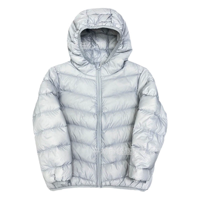 Новый национальный стандарт 90% белый утиный пух детский легкий пуховик с капюшоном ярких цветов для мальчиков и девочек маленьких и средних детей