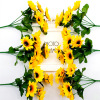 simulation Sunflower simulation Bouquet of flowers a decoration Home Furnishing a living room Artificial flower ornament flower arrangement Flower art wholesale