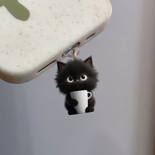 A Lovely Cat Shape Phone Dust Plug - Suitable for Type-C and iPhone Interface