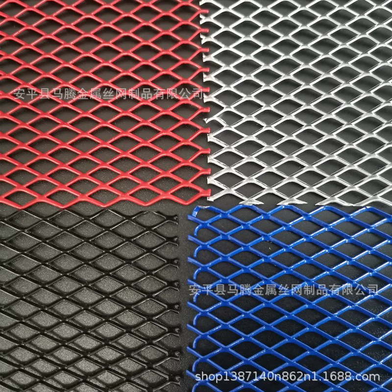 Алюминиевая ромбовидная решетка радиатора для автомобиля, черная, 3x6, с мелкими отверстиями, большой окантовкой, вентиляционная сетка, из алюминиевого сплава, универсальная, декоративная