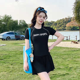 分体式泳衣女款成人胖mm大码裙式遮肚保守微胖遮肉高级感泡温泉装