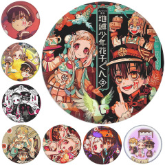 日漫地縛少年花子君第二期バッジブリキ鏡キーホルダー5.8cm