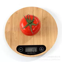 Бамбуковая панель 5 кг 1 г электронные кухонные весы пищевые весы бытовые электронные весы для выпечки бамбуковые доски весы деревянные весы