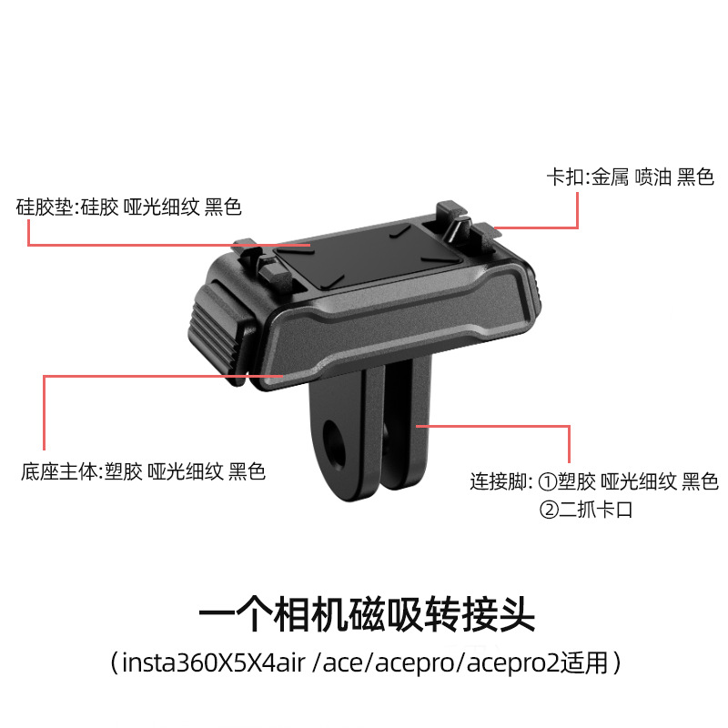 一人称視点の首掛け式携帯電話ホルダー、磁気撮影アタッチメント、アクションカメラアクセサリー、手ぶれ防止、胸部固定