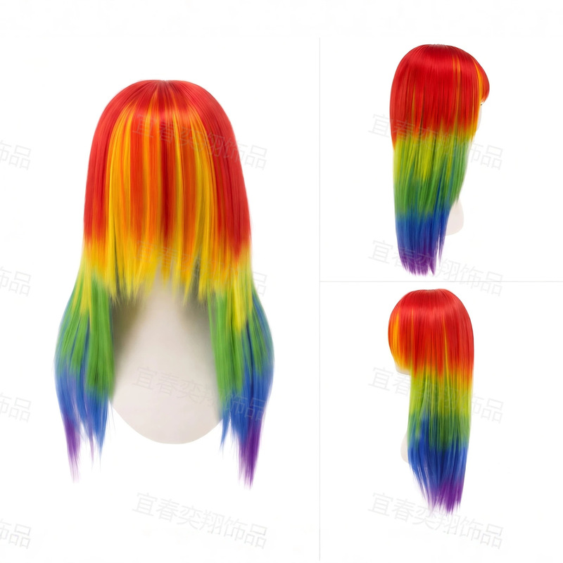 In stock: My Little Pony Rainbow Seven Color Cosplay Wig, Anime Wig, Factory Real Shot In stock: My Little Pony Rainbow Seven Color Cosplay Wig, Anime Wig, Factory Real Shot