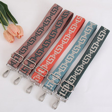 现货女包包带配件跨境斜挎肩带创意图案包带替换背带单肩包带多色