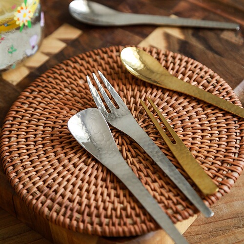 304 stainless steel fruit fork ins small fork small spoon household tableware dessert shop spoon moon cake fork