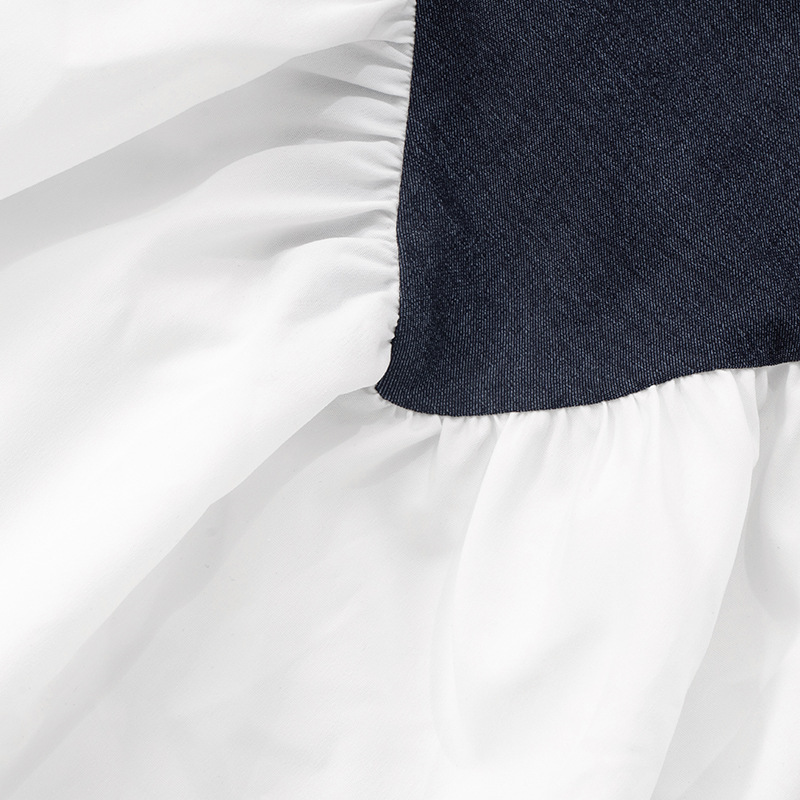 Deep V Halter Lace-up Backless Waist Trimming Skirt Dress