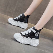 2022秋季新款百搭内增高韩版小白鞋韩版厚底松糕休闲鞋运动鞋女鞋