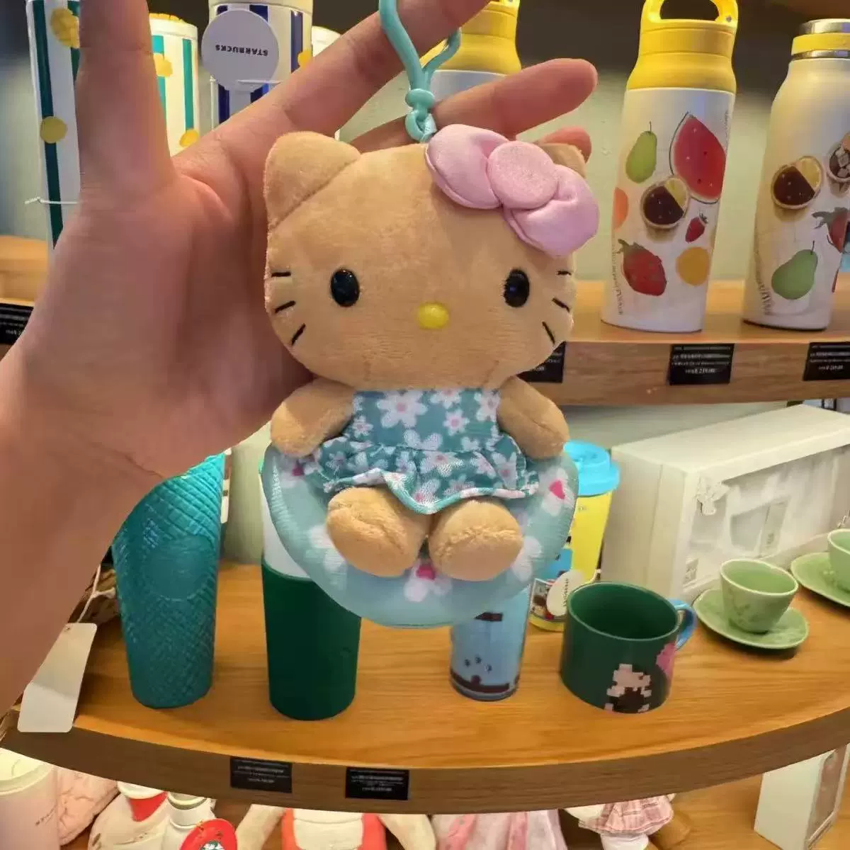 Плюшевый брелок (Sanrio) Hello Kitty, плюшевая кукла-талисман, размеры 10–16 см