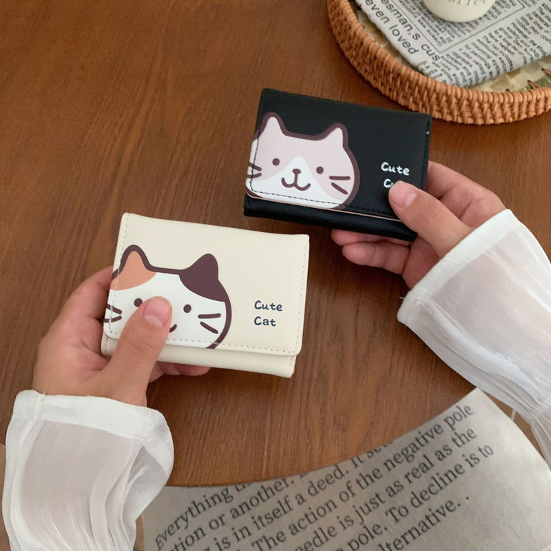 Cross-Border Hot New Women's Short Wallet Wholesale Japanese Printing Women's Short Wallet Fashionable and Versatile