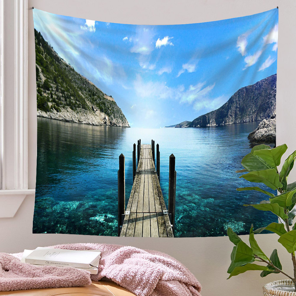Bohemian Scenery Painting Wall Decoration Cloth Tapestry Wholesale Nihaojewelry display picture 141