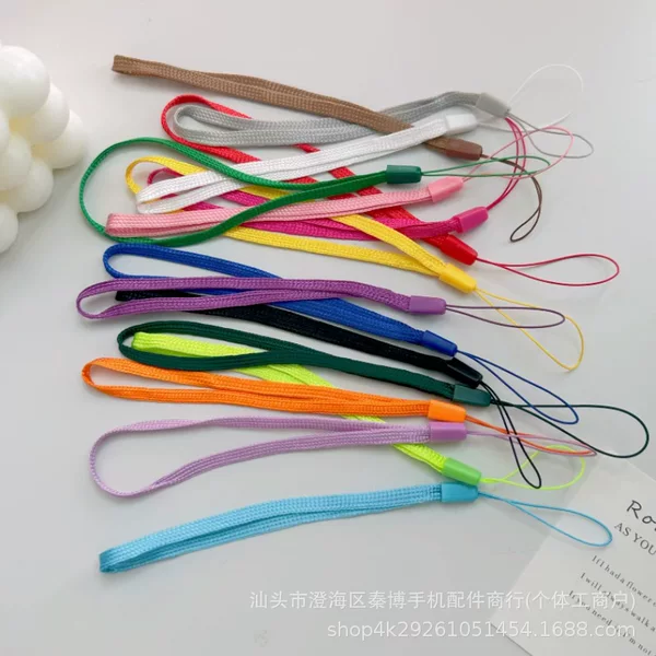 0.5 Width USB Flash Drive Lanyard Universal Short Hand Strap Camera Small Lanyard Colorfulful Pine Nut Rope Mobile Phone Pendant
