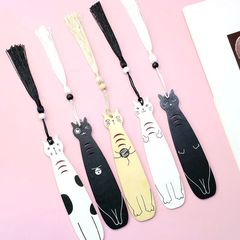 猫の木のしおりの漫画の木製のしおりのアイデアの贈り物の学生は文房具の卸売りを学びます。