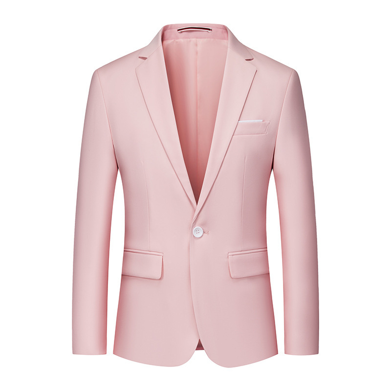 Pink men's suit business casual one-piece coat Korean-style slim-fit foreign trade cross-border Amazon small suit
