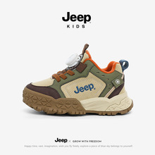 jeep男童鞋子冬季加绒运动鞋2025新款登山童鞋保暖冬鞋儿童二棉鞋
