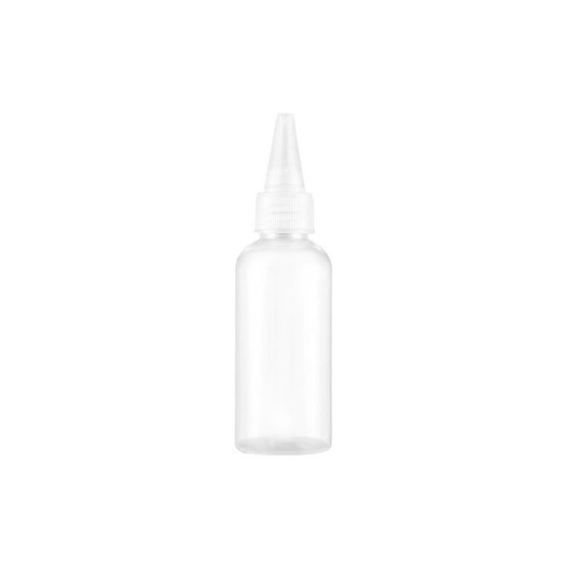 Botella de plástico transparente recta botella de 30 ml botella de líquido botella pequeña botella de reactivo de pegamento extrusión