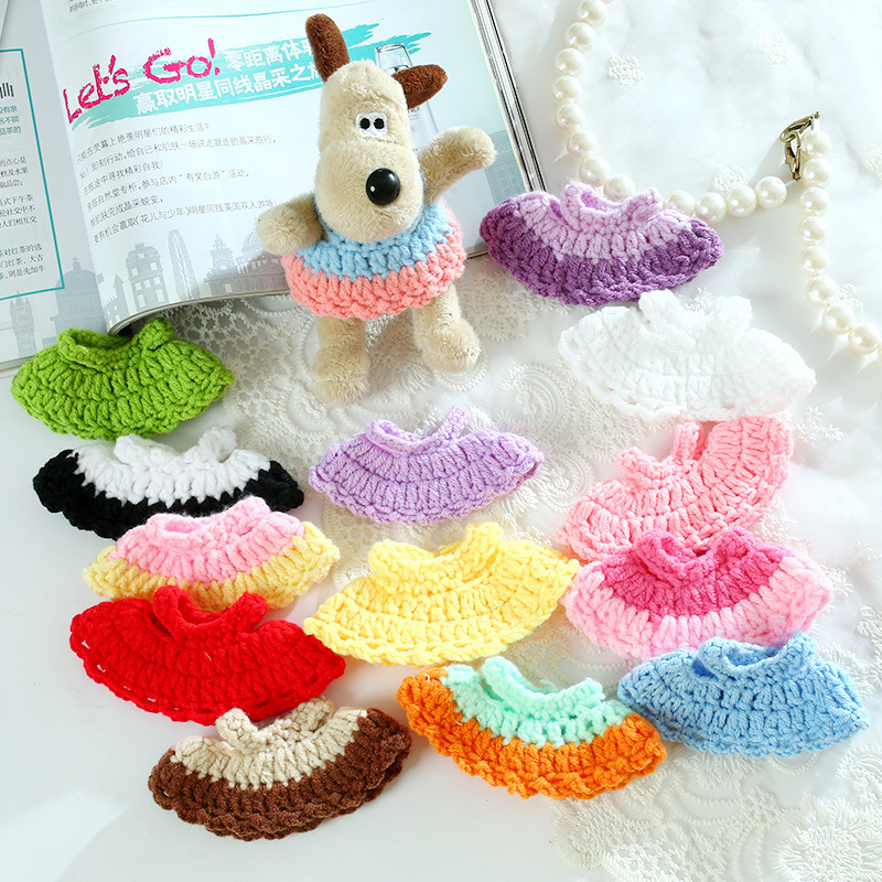 人気のリーダードッグ人形手作りウールニットドレスぬいぐるみ人形 DIY アクセサリードレスアップ卸売|undefined