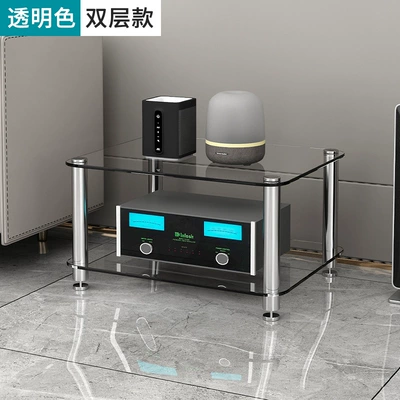 Audio Placement Rack Amplifier Electric car big tripod - two-layers-of-transparent-glass