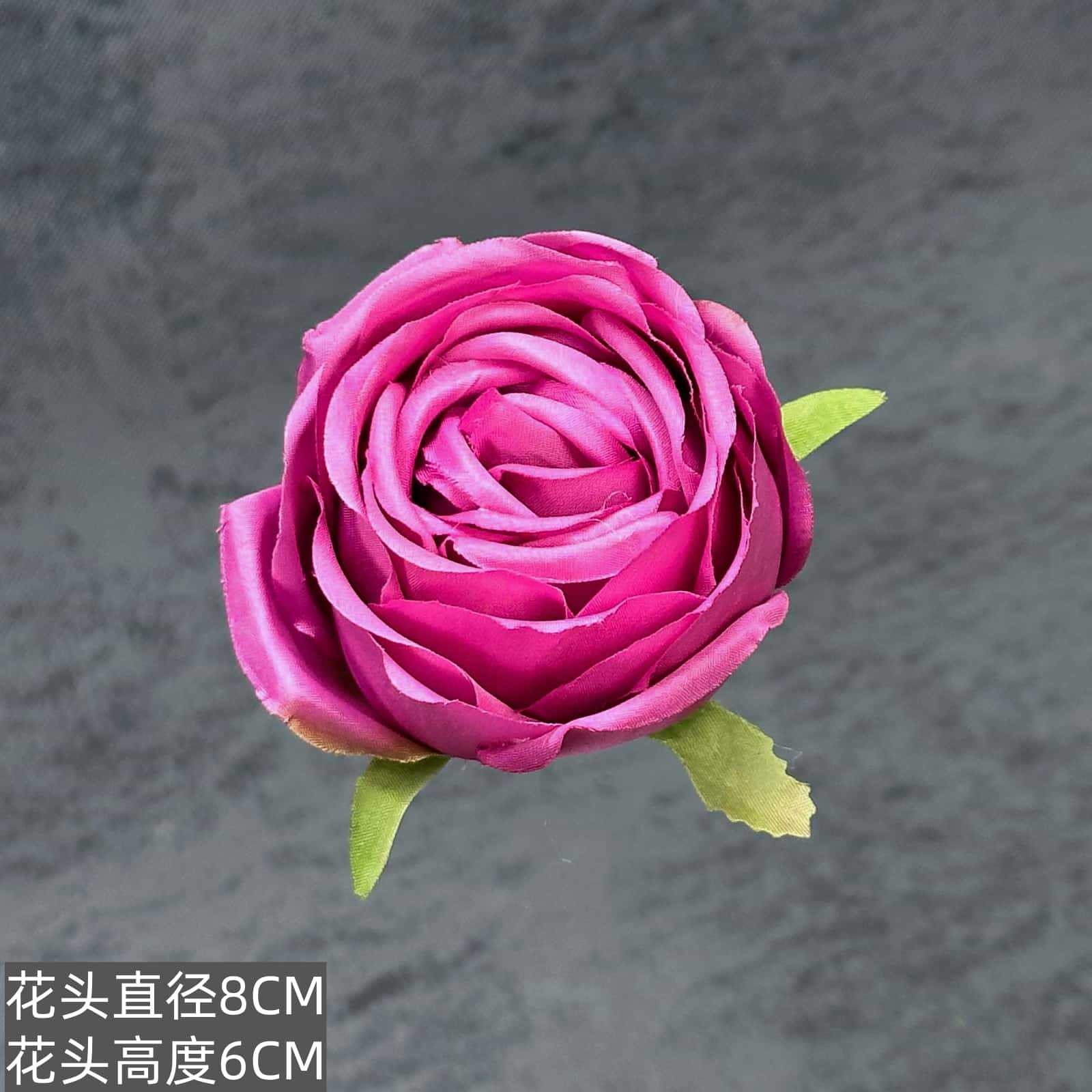 Franela artificial flor Rosa cabeza ramillete rojo boda flor pared tiro apoyos flor artificial arco flor artificial al por mayor