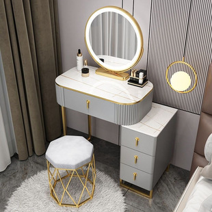 Light Luxury Dressing Table Bedroom Modern Simple Small Apartment Makeup Table Nordic Internet Celebrity Ins Style Storage Cabinet Integrated