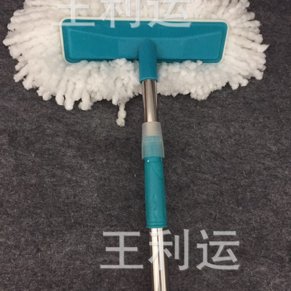 批发塑料头车刷纤维白毛洗车拖把 白纳米汽车拖把 伸缩杆车刷