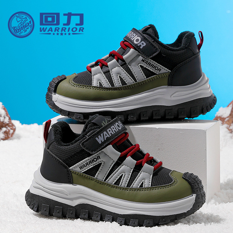 Zapatos infantiles de velcro de retroalimentación, zapatos deportivos casuales portátiles y cómodos, zapatos de algodón de alto rendimiento